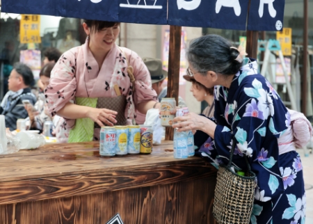 天文館六月灯ゆかた祭り　ゆかたdeふるまい