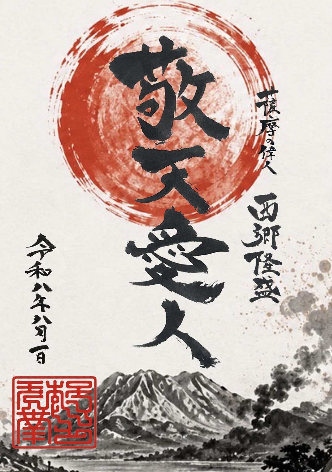 西郷隆盛生誕200年・没後150年記念御朱印